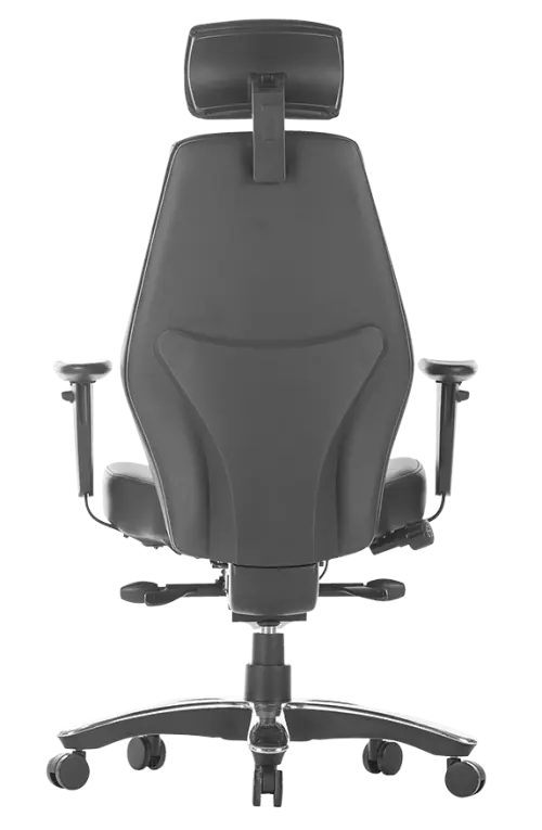 ALLDAY 200, kancelářská židle, nosnost 200 kg, 24 hod. provoz, kůže černá